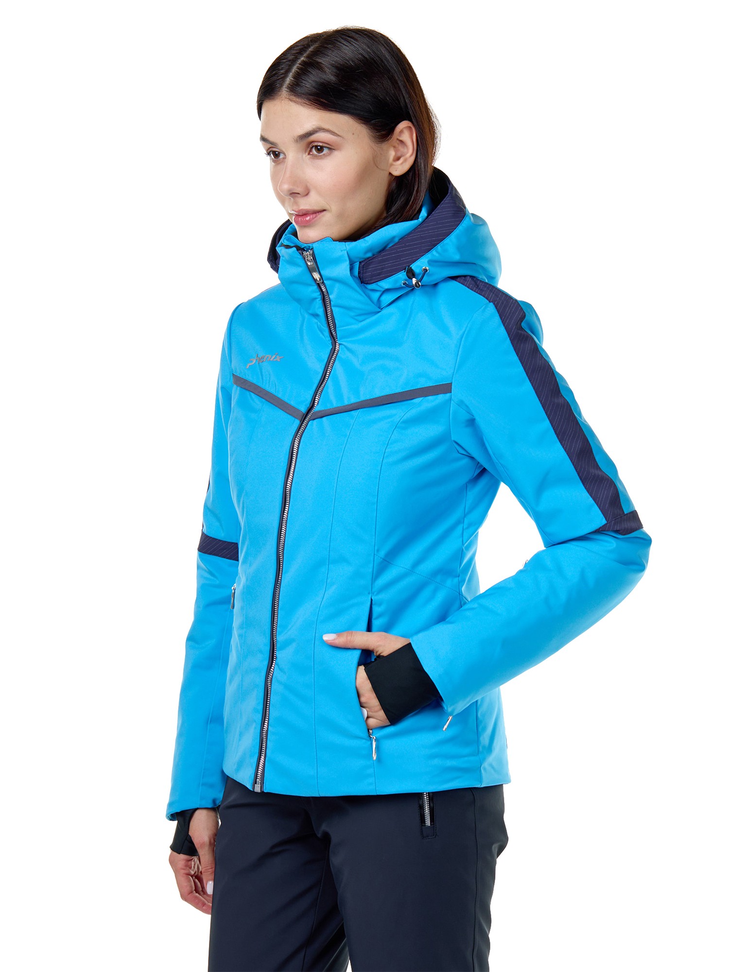 Куртка горнолыжная женская PHENIX Lily Jacket Ярко-голубой