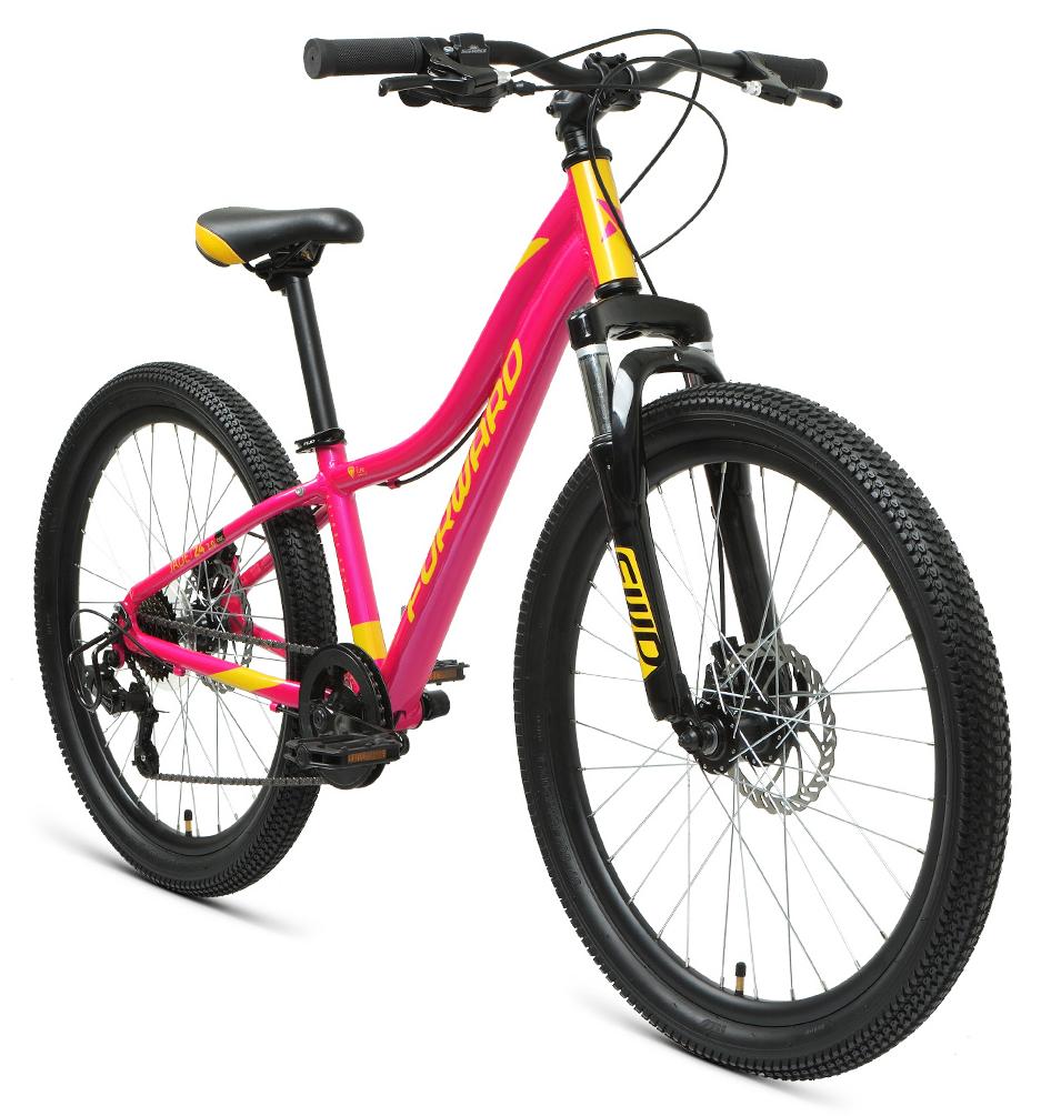 Велосипед Forward Jade 24 2.0 Disc 2021 Розовый/Золотой