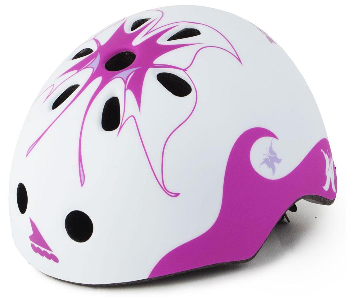 Велошлем Rollerblade 2019 Twist Jr helmet (CE) white/purple