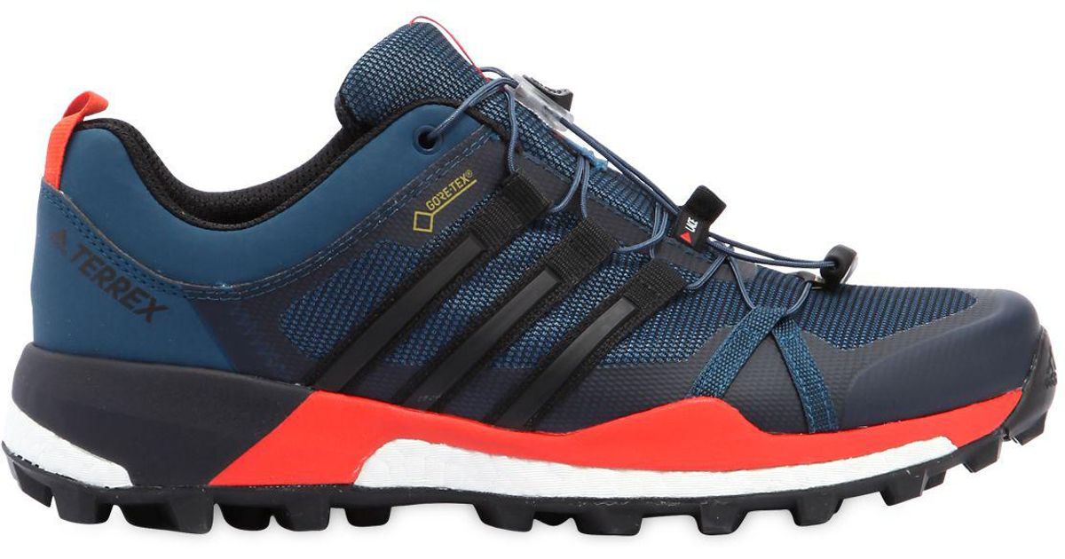 Беговые кроссовки для XC Adidas 2017-18 TERREX SKYCHASER GTX CORE BLUE  S17,CORE BLACK,ENERGY S17 - купить в КАНТе