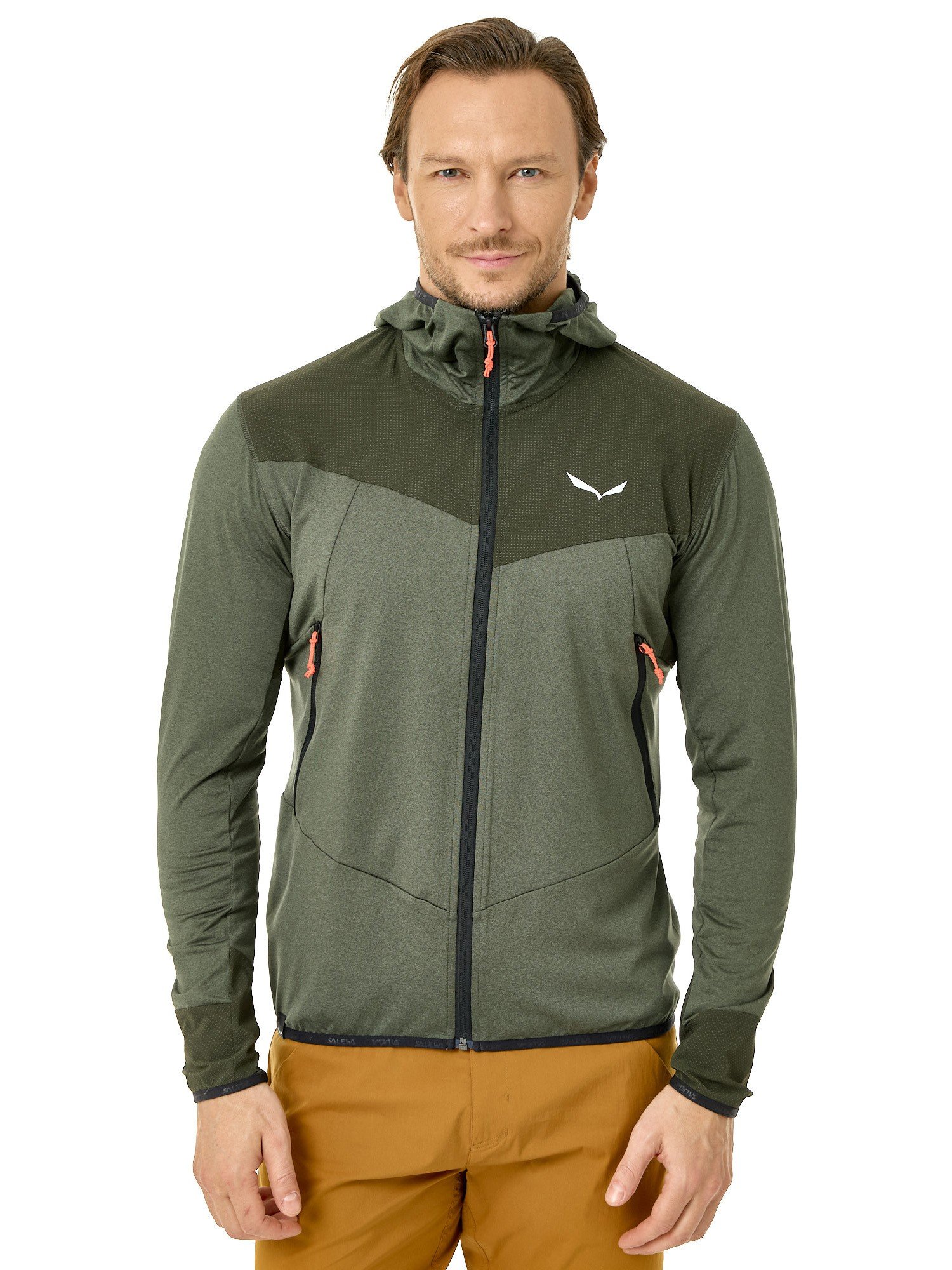 Флисовая куртка мужская Salewa Agner Hybrid PL/Dst Fz Hooded Dark