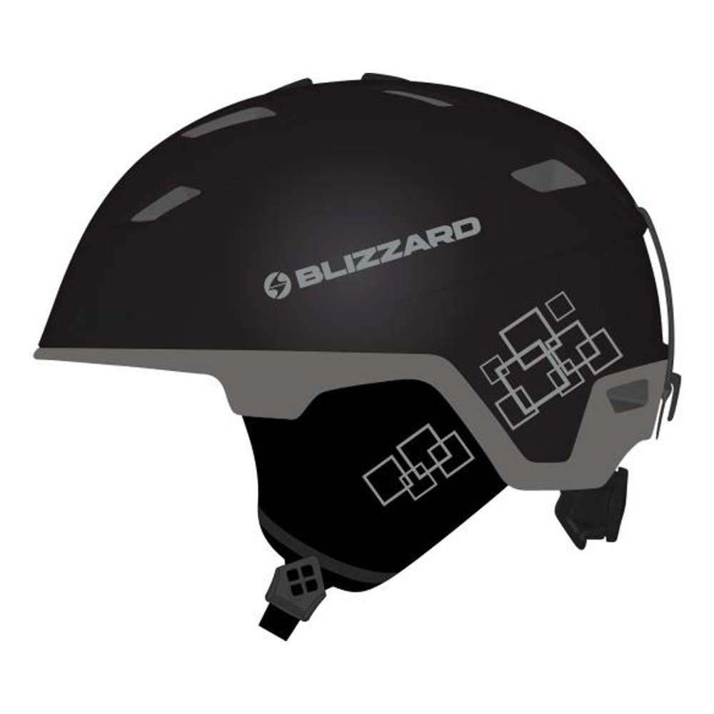 

Зимний Шлем Blizzard Double Black Matt/gun Metal/silver Squares