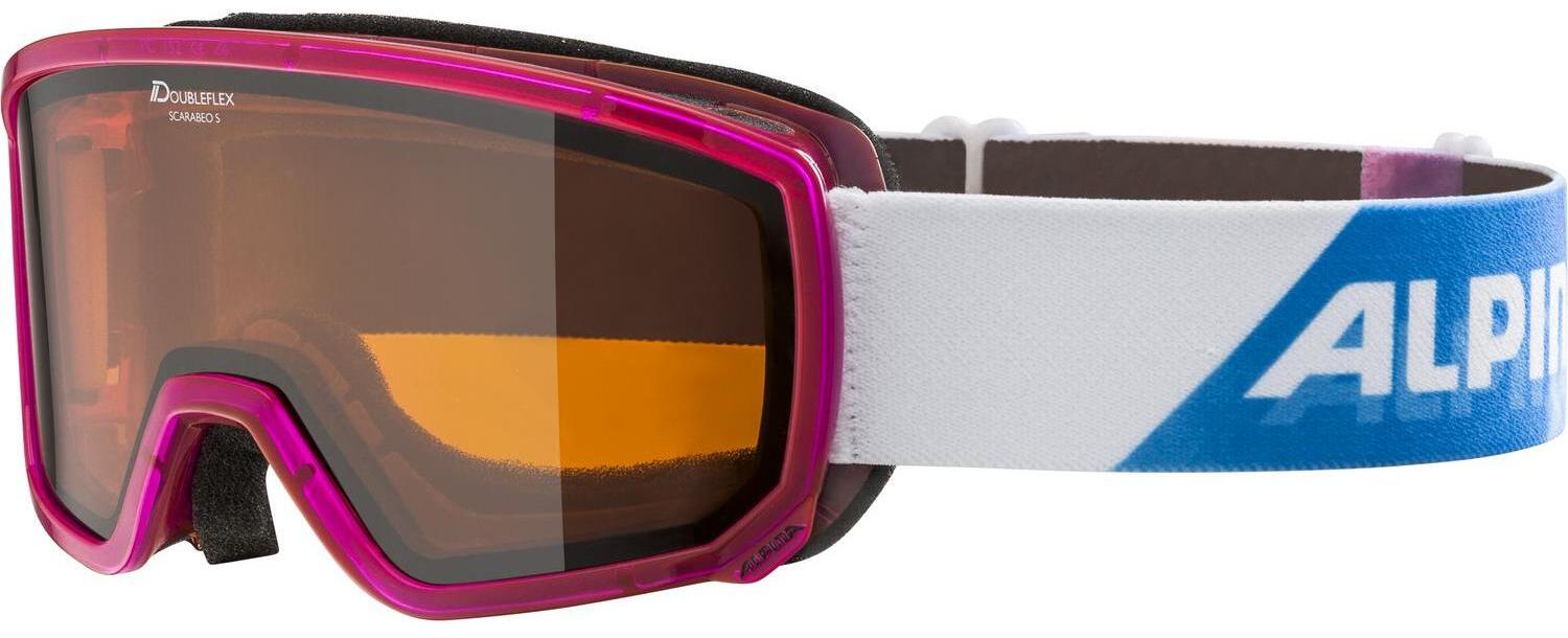 Очки горнолыжные Alpina 2018-19 Scarabeo S DH Pink Transluzent