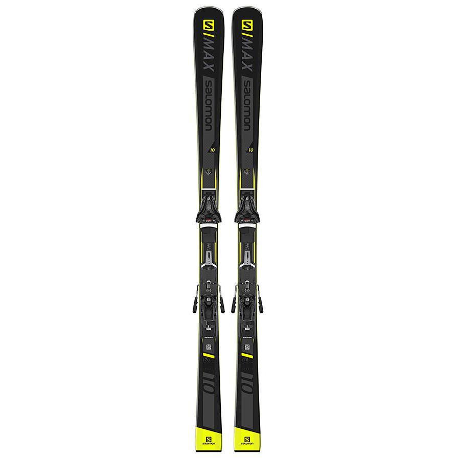 Горные лыжи с креплениями SALOMON 2019-20 S/Max 10 + Z10 Black/Yellow