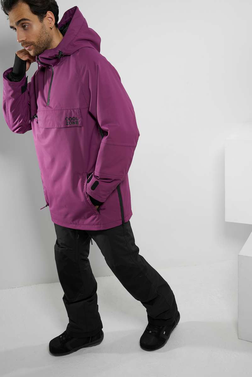 Куртка сноубордическая COOL ZONE 2020-21 Mist бордовый