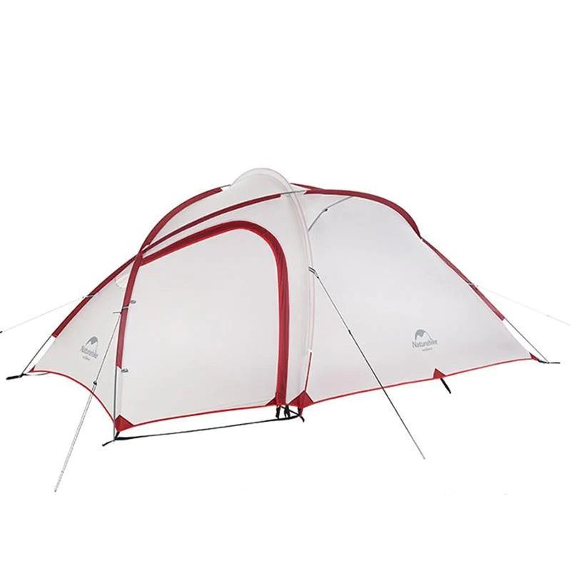 Палатка Naturehike Hiby One Big Bedroom 4 Man Tent 40D Grey/Red