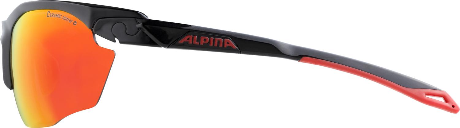 Очки солнцезащитные Alpina 2020 Twist Five HR CM+ Black-Red/Red Mirror