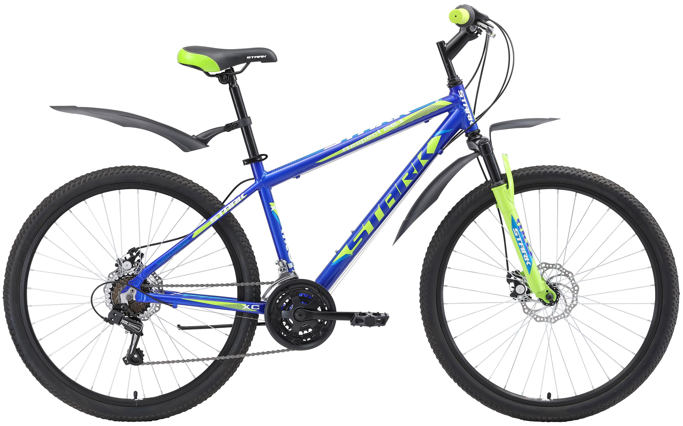 

Велосипед Stark Respect 26.1 D 2018 Blue/green/light Blue