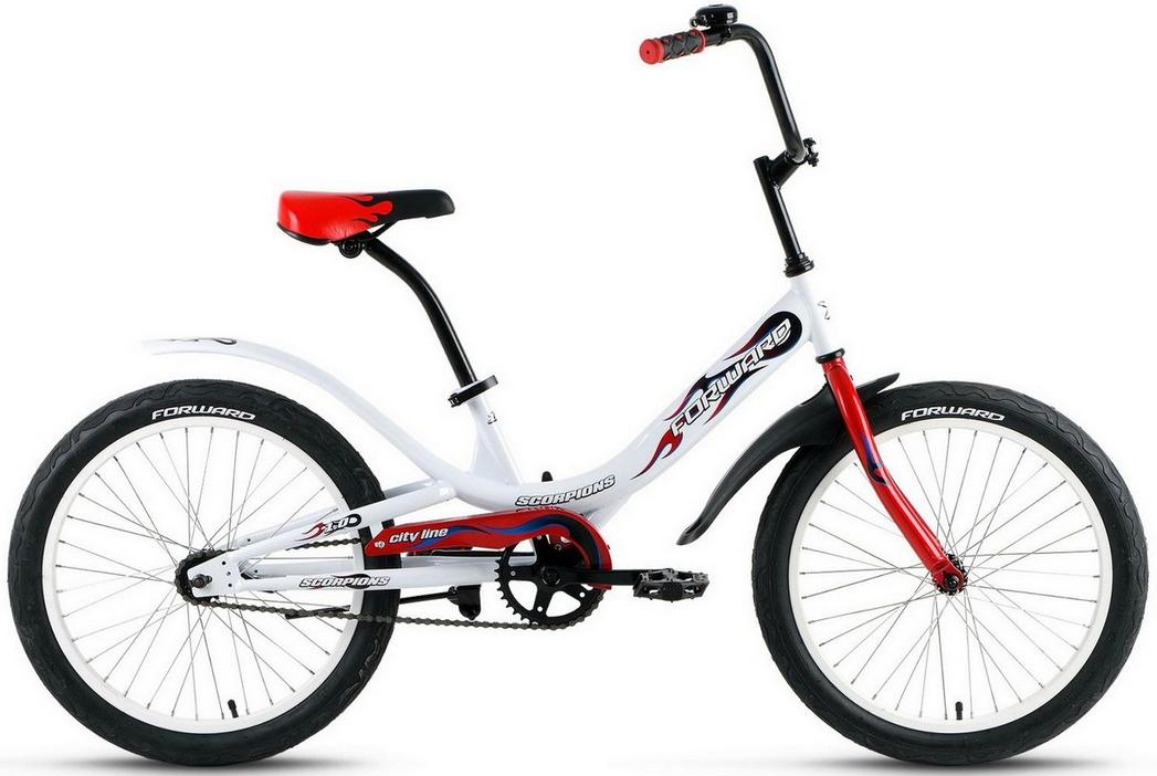 Велосипед Forward Scorpions 20 1.0 2021 белый
