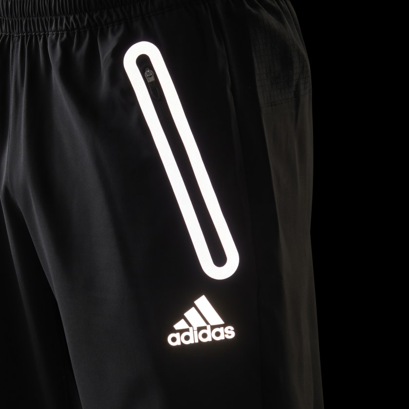 Брюки беговые Adidas Reflective Black