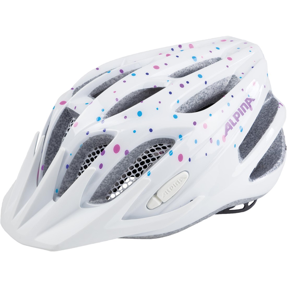 Велошлем Alpina 2018 Fb Jr. 2.0 Flash White Polka Dots