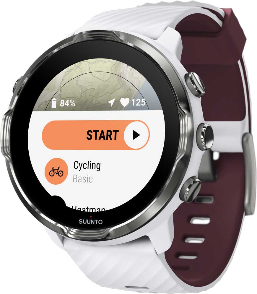 【美品！新品未使用！】SUUNTO7 WHITE BURGUNDY 美品 Suunto SUUNTO 7 WHITE BURGUNDY