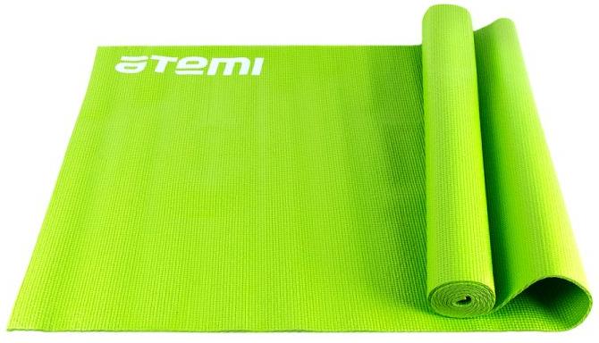 Коврик для йоги Atemi и фитнеса 179х61х0,4см Зеленый