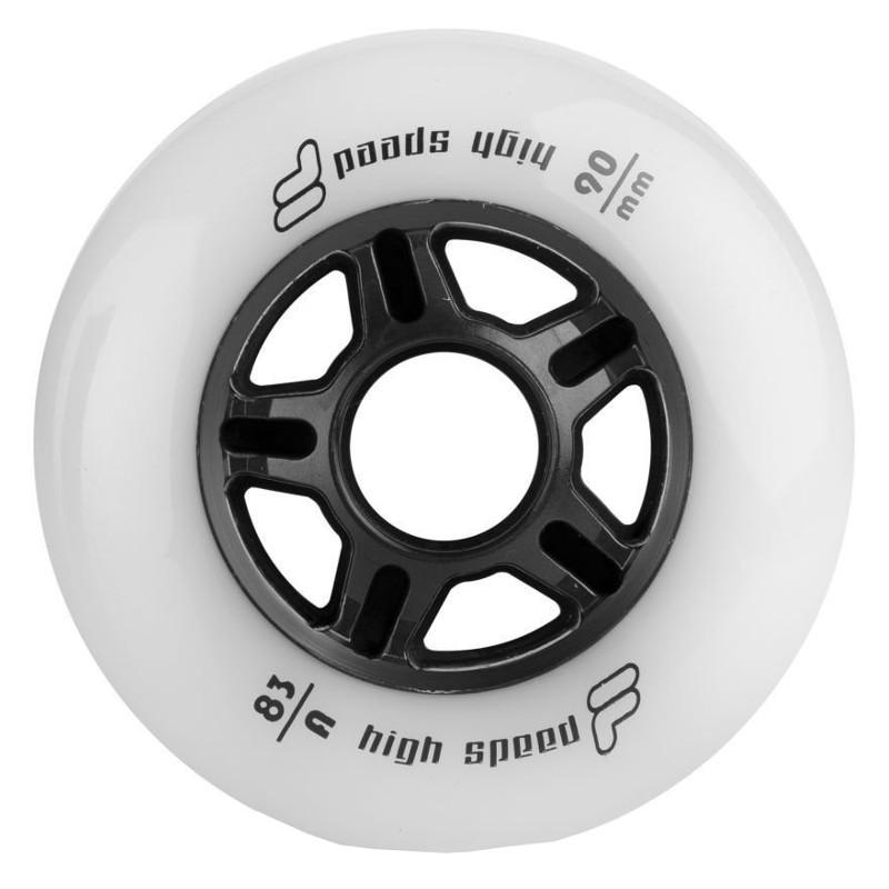 Комплект колёс для роликов Fila FILA wheels 90mm/83A+ABEC9+Alu spacer 8mm