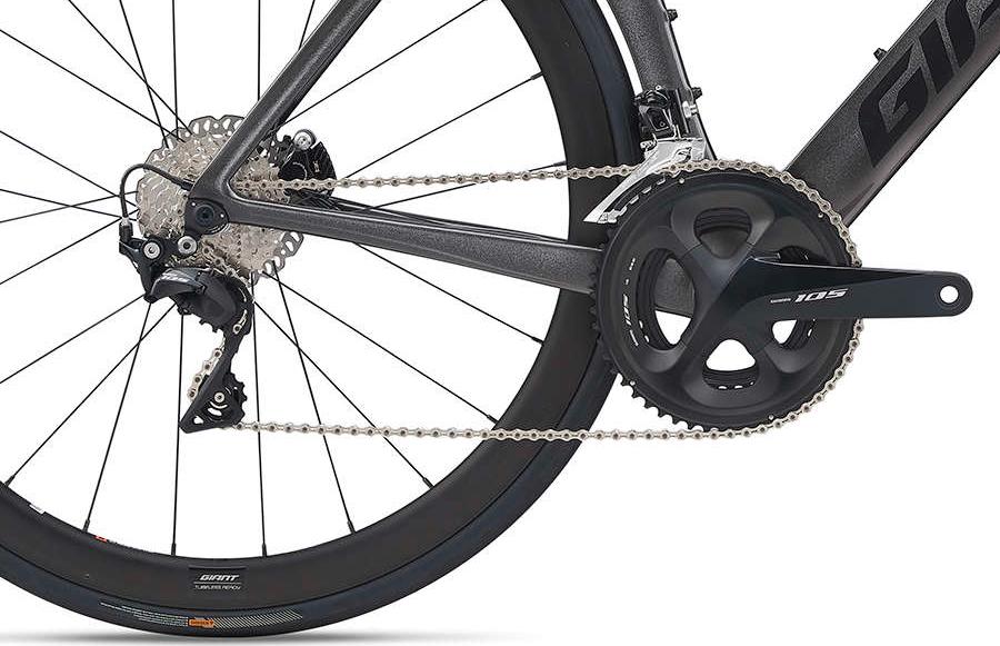 Велосипед Giant Propel Advanced 2 Disc 2021 Metallic Black / чёрный
