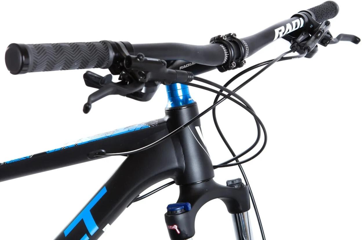 Велосипед Welt Rockfall 3.0 29 2019 matt black/blue/white