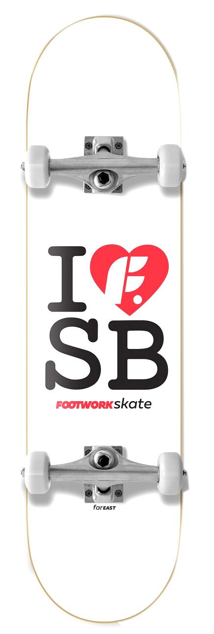 Скейтборд в сборе Footwork I love sb 7.87 x 31.375