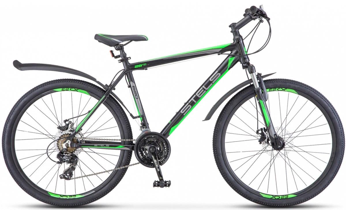 Велосипед Stels Navigator 620 MD 26 V010 2020 Чёрный/Зелёный/Антрацит
