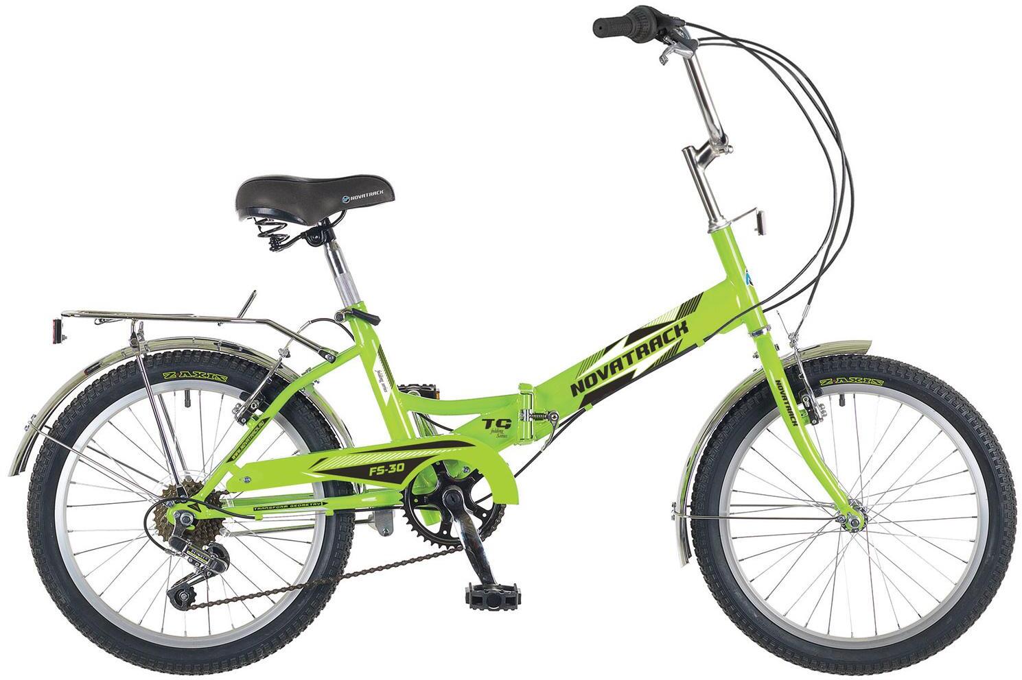 Велосипед Novatrack FS30 20 2019 салатовый