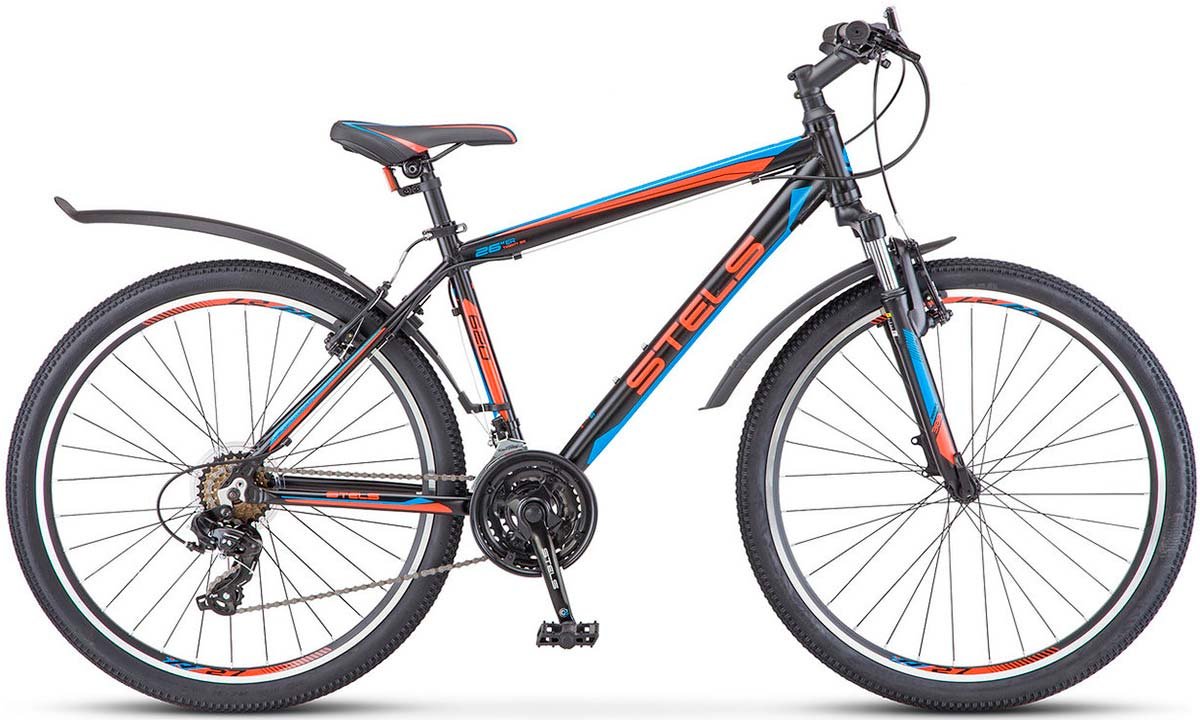 Велосипед Stels Navigator 620 V 26 V010 2020 Чёрный/Красный/Синий