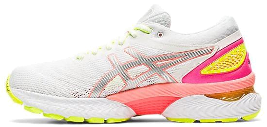Беговые кроссовки Asics Gel-Nimbus 22 Lite-Show White/Sun Coral - купить в  КАНТе