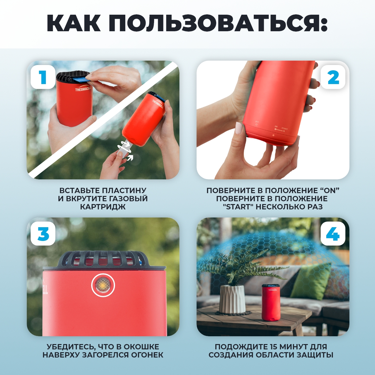 Фумигатор ThermaCell Halo Mini Repeller Red