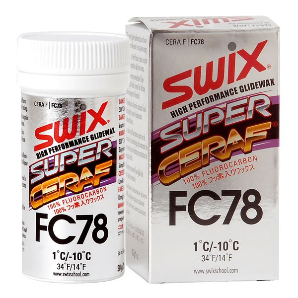 SWIX SUPER CERAF FC78 100%フッ素入りワックス SWIX SUPER CERAF FC78 100%フッ素入りワックス SWIX FC0078