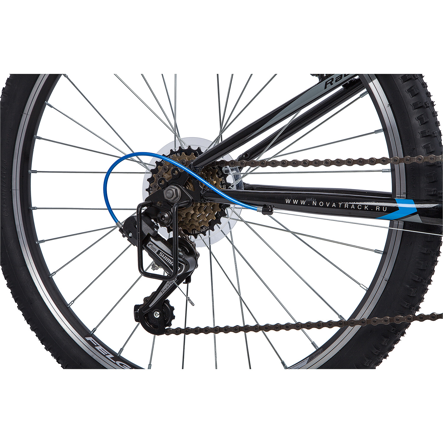 Велосипед Novatrack Racer 24 2022 черный