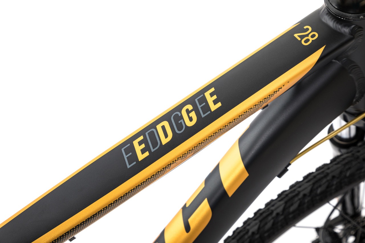 Велосипед Aspect Edge 28 + кассета 2021 черно-золотой