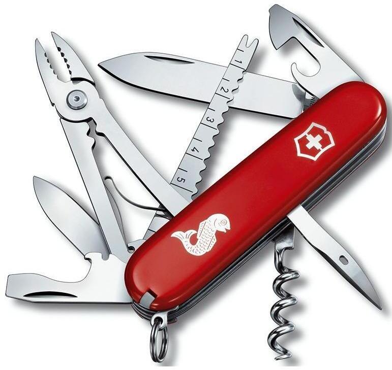 Нож Victorinox Angler (1.3653.72) красный
