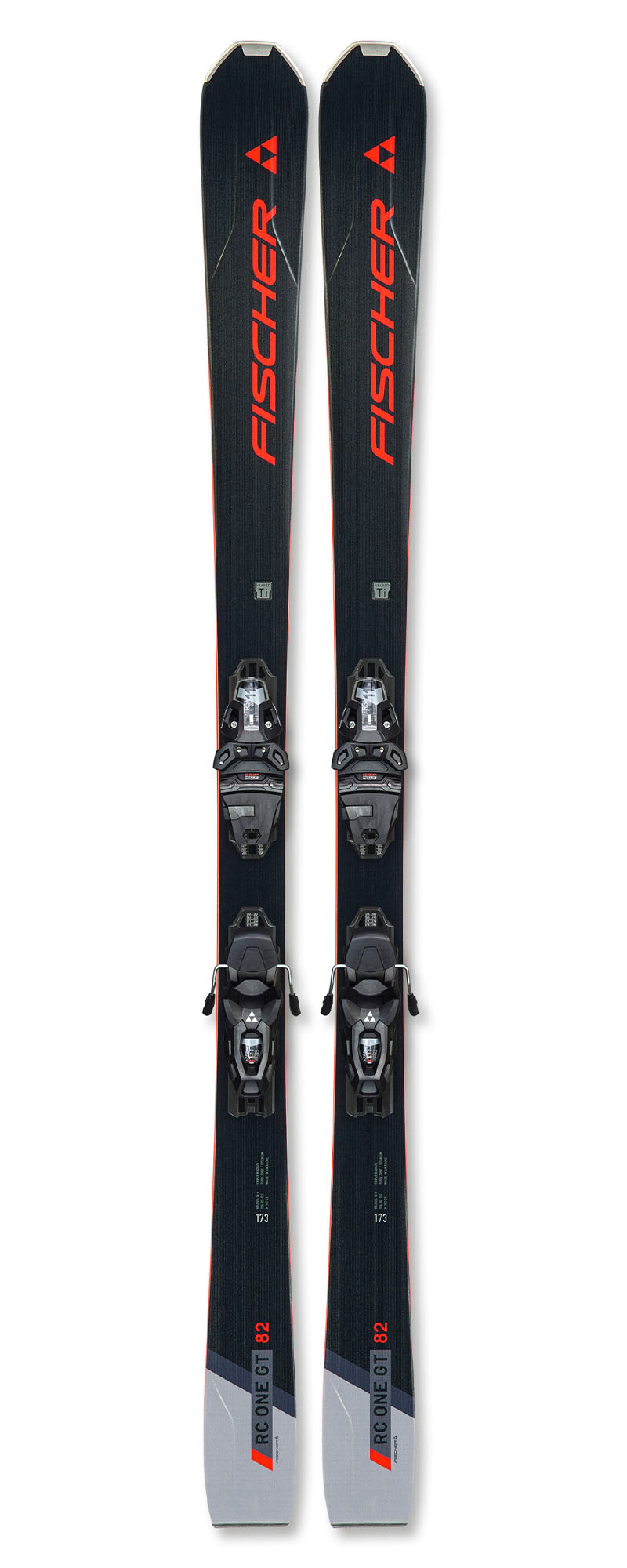 Горные лыжи с креплениями FISCHER RC ONE 82 GT + RSW11 Solid black/Black