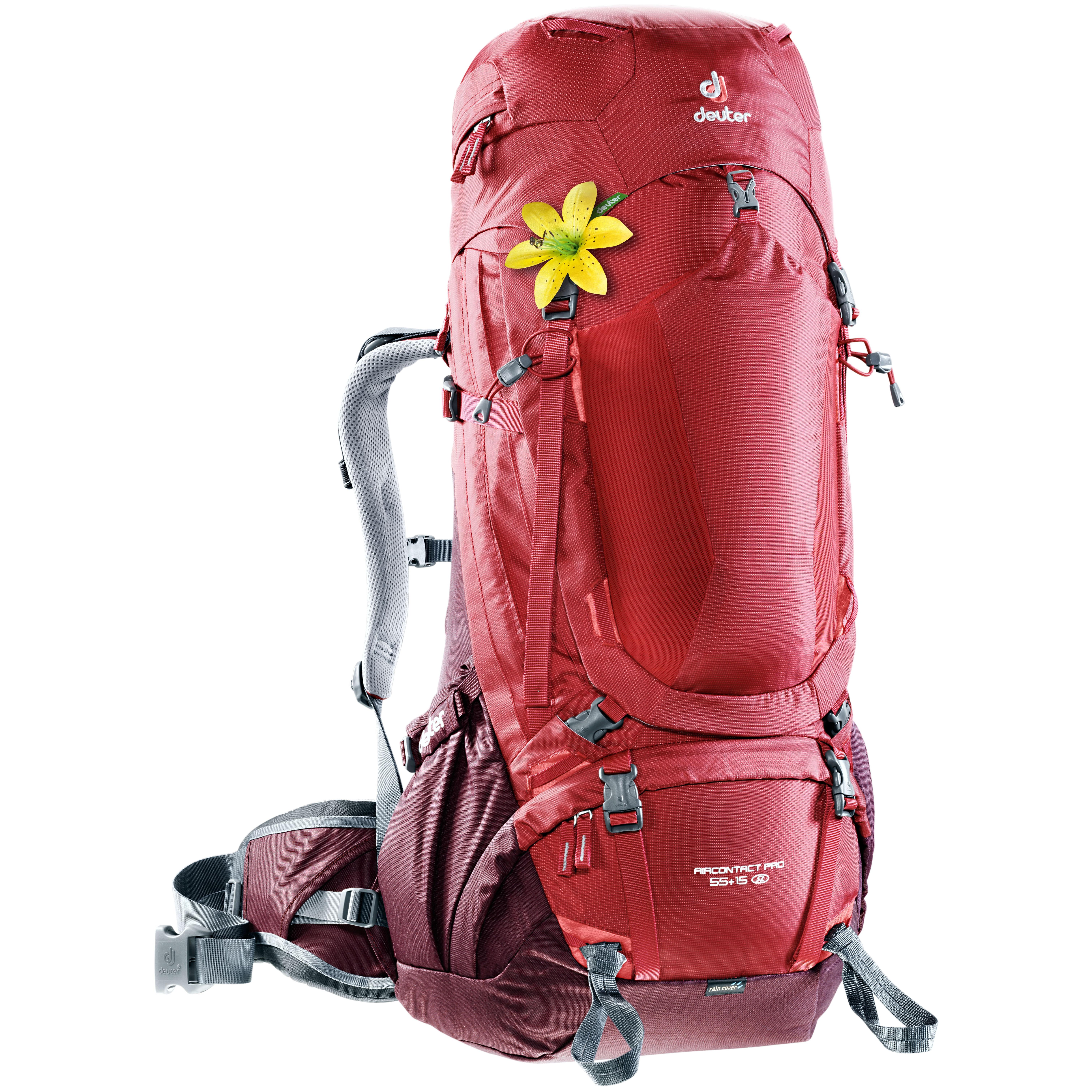 Рюкзак Deuter 2018 Aircontact Pro 55 + 15 Sl Cranberry-Aubergine