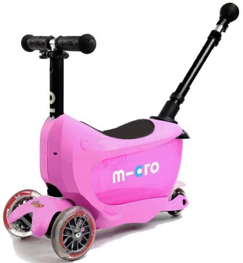 Самокат 3-колесный MICRO Mini2go Deluxe Plus Pink