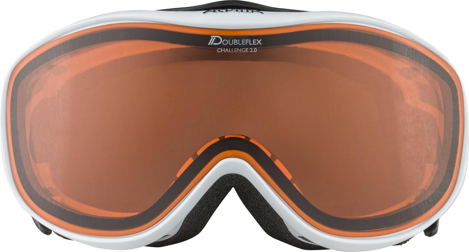 Очки горнолыжные Alpina 2020-21 CHALLENGE 2.0 white-white DH