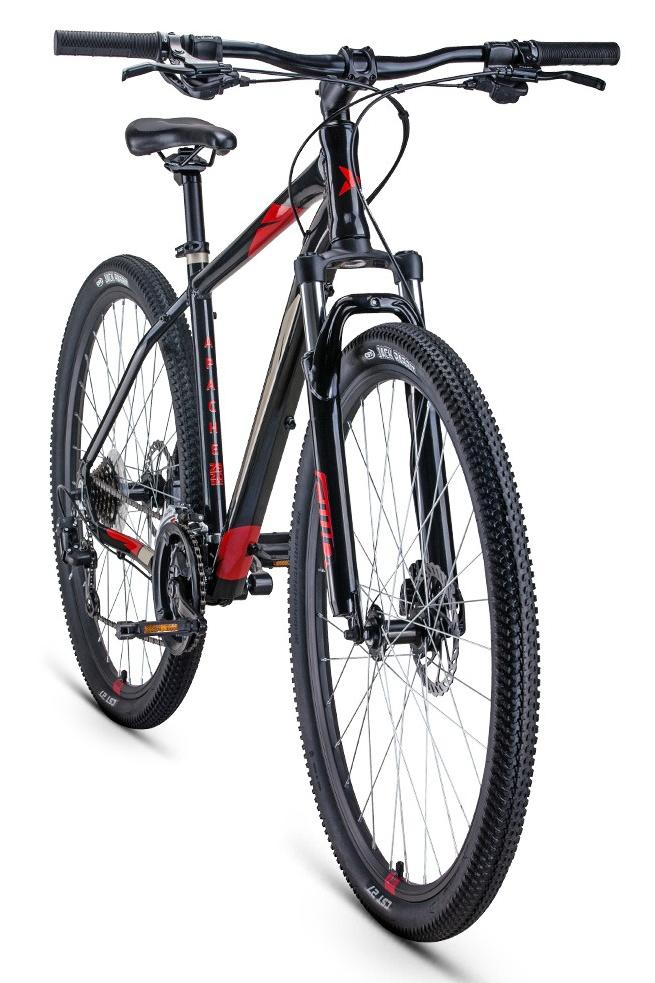 Велосипед Forward Apache 29 2.0 Disc 2021 Черный/Красный