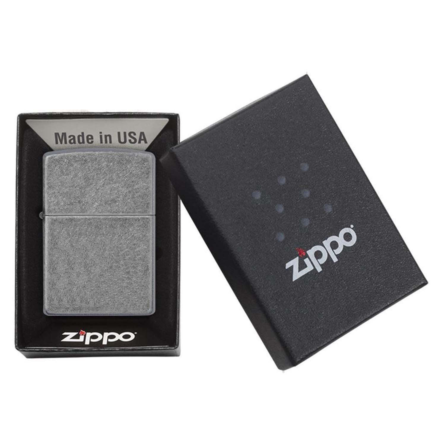 Зажигалка Zippo Plate Серебристый