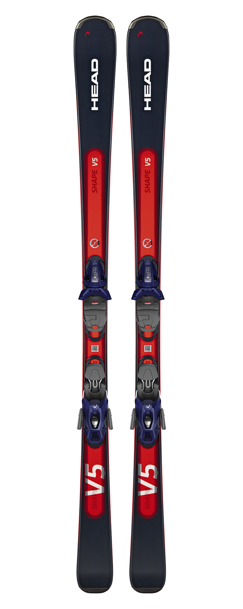 Горные лыжи с креплениями HEAD Shape e.V5 + PR 11 GW Black/Red