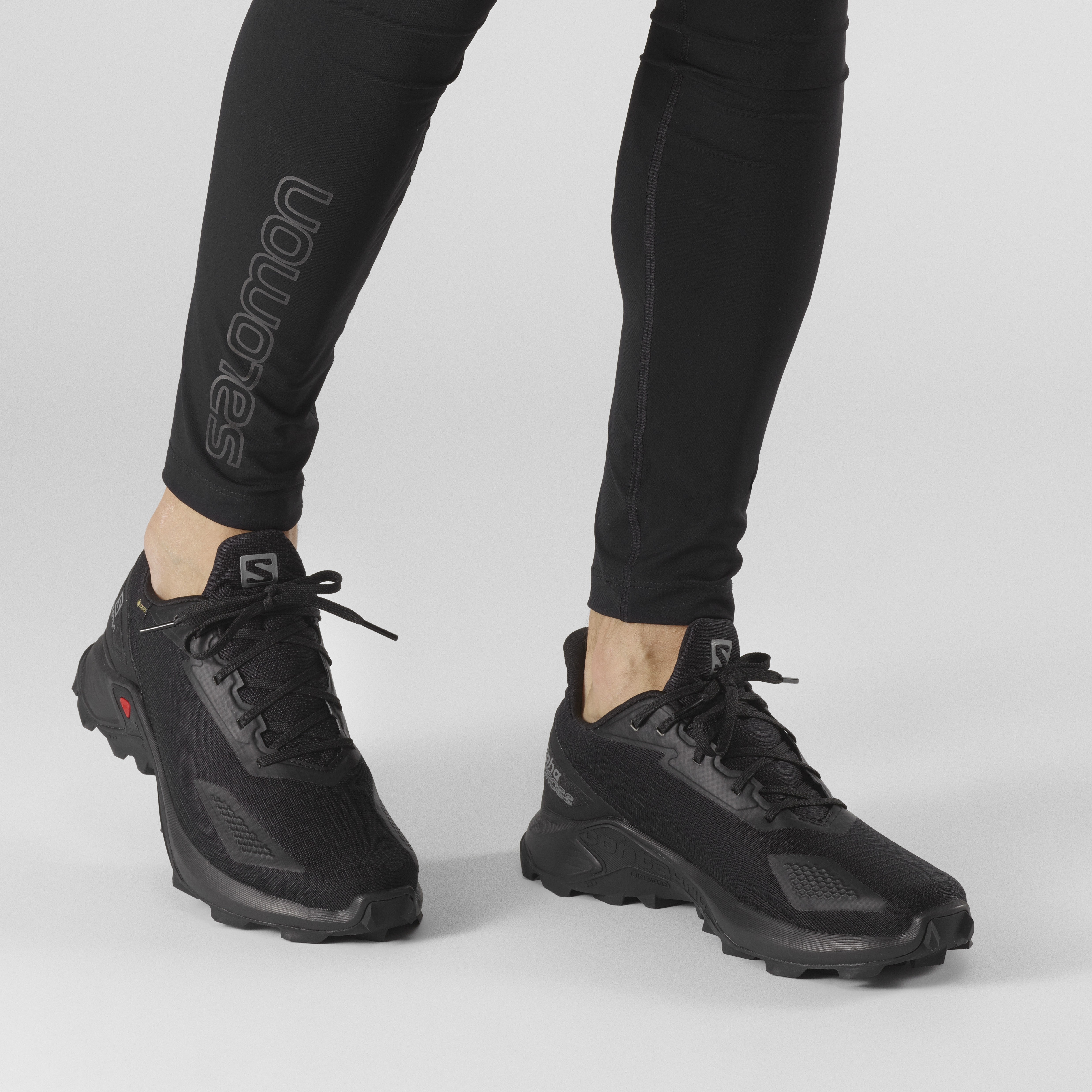 Беговые кроссовки SALOMON Alphacross Blast Gtx Black/Black - купить в КАНТе
