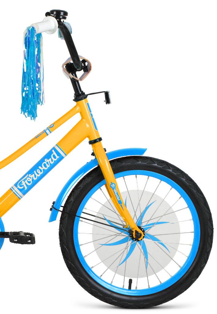 Велосипед Forward Azure 18 2021 желтый