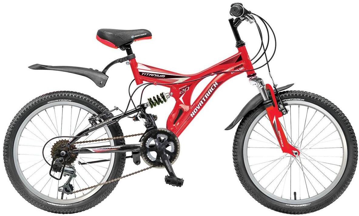 Велосипед Novatrack Titanium 20 2019 красный