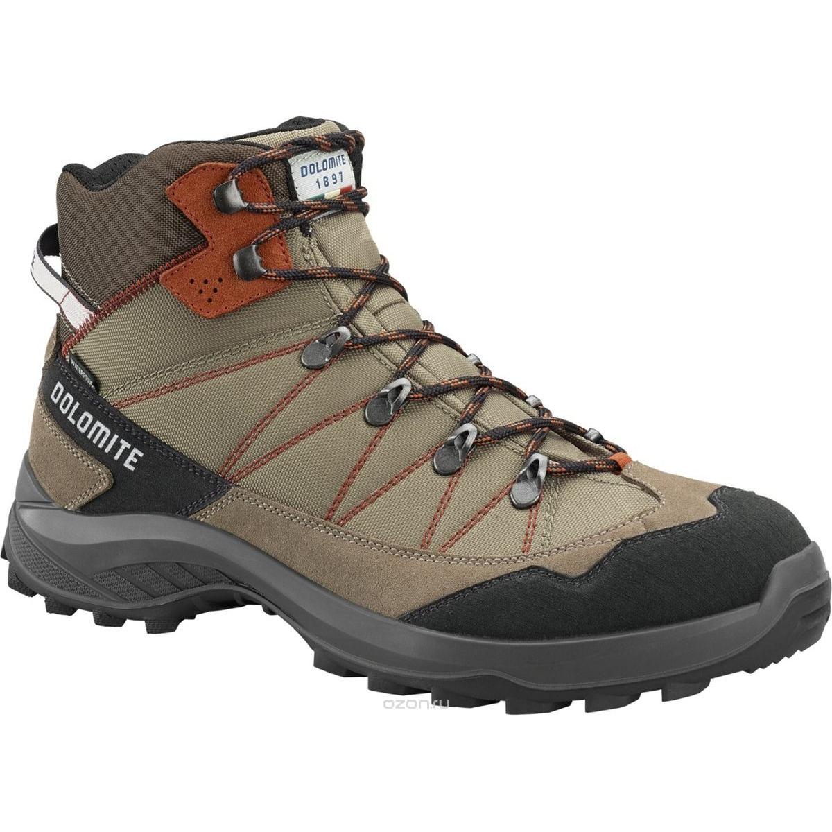 

Ботинки Для Хайкинга (Высокие) Dolomite 2018 Tovel Wp Taupe Grey/rusty Red