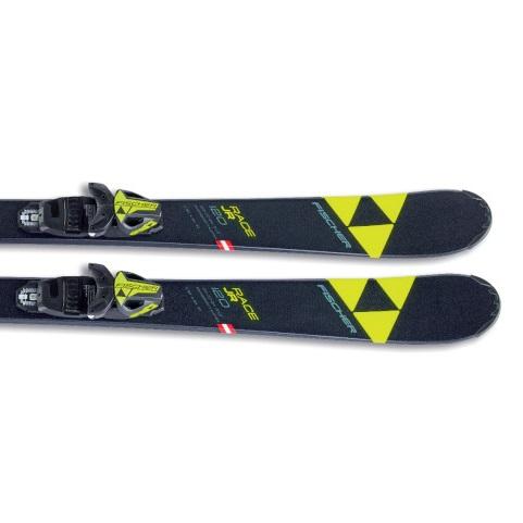 Горные лыжи с креплениями Fischer 2018-19 RC4 RACE SLR 2 JR \ FJ4 AC SLR BRAKE 74 [I] SOLID черн./желт.
