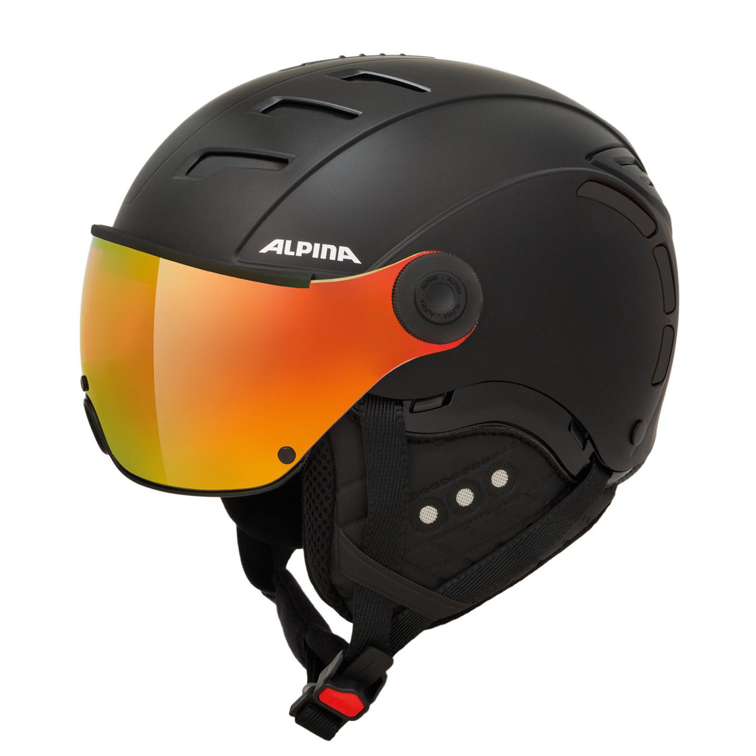 Шлем с визором ALPINA Jump 2.0 Qv Black Matt