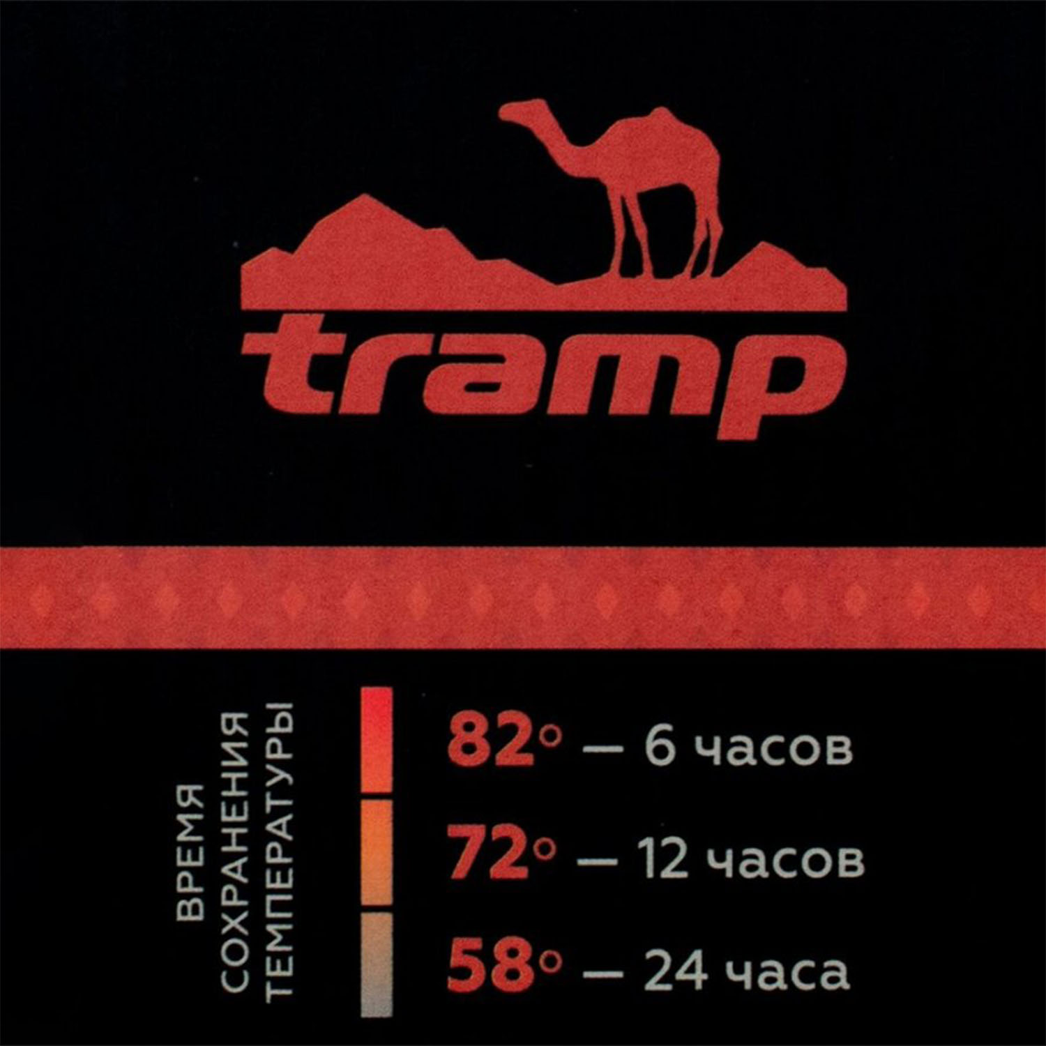 Термос Tramp 1,2 л Черный