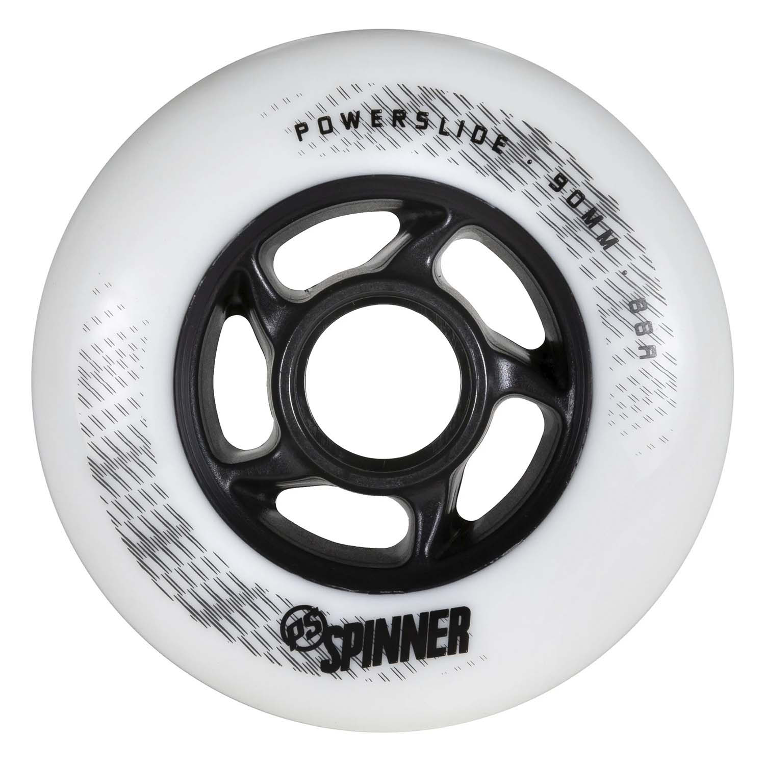 Комплект колёс для роликов Powerslide Spinner 90/88A, 4 pack Black/White