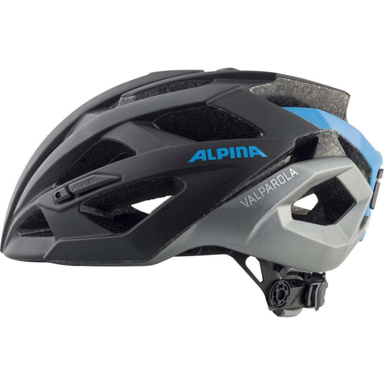 Велошлем Alpina 2019 Valparola Black/Silver/Blue