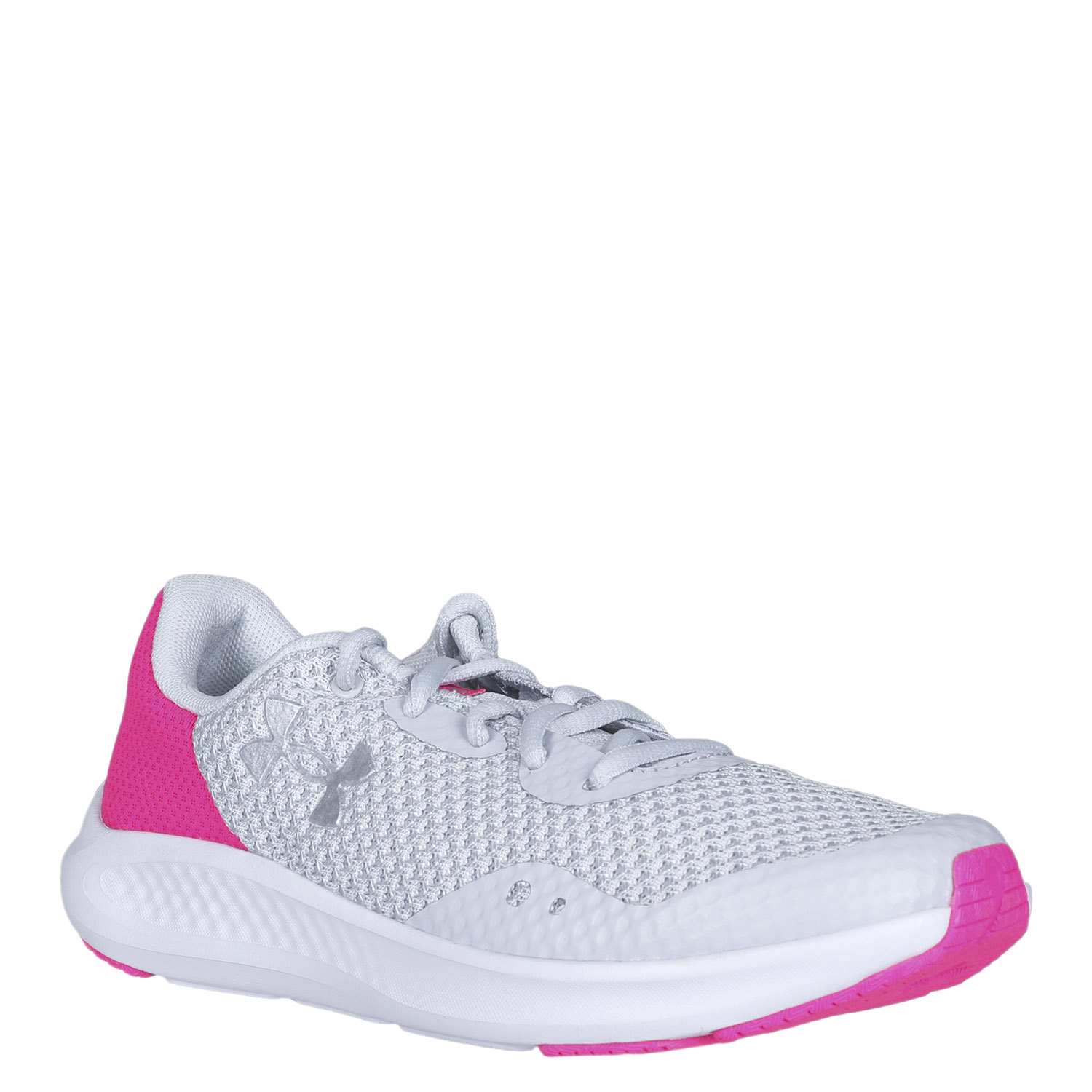 Кроссовки детские Under Armour Ggs Charged Pursuit 3 Halo Gray/Electro /Metallic Silver