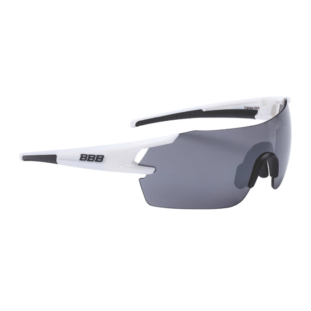 

Очки Солнцезащитные Bbb 2018 Fullview Pc Smoke Flash Mirror Lens Белый, Черный