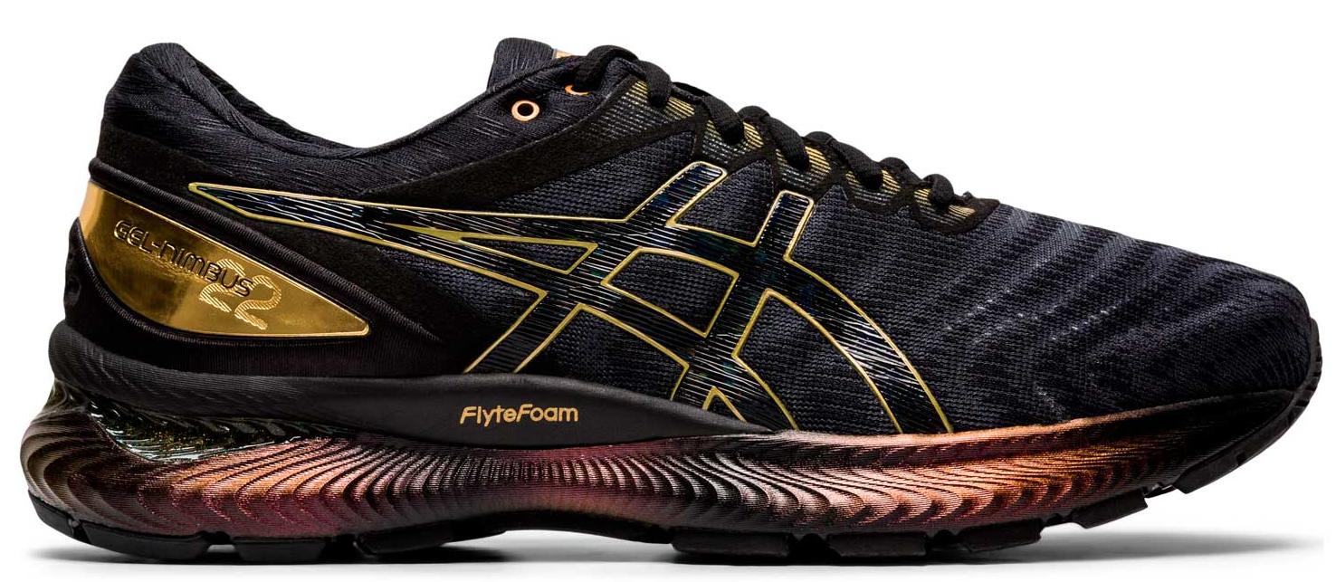 Кроссовки Asics Gel-nimbus 22 platinum Black/ Pure gold