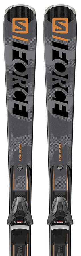 Горные лыжи с креплениями SALOMON 2019-20 S/Force 9 + Z12 Grey/Black/Orange